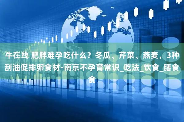 牛在线 肥胖难孕吃什么？冬瓜、芹菜、燕麦，3种刮油促排卵食材-南京不孕育常识_吃法_饮食_膳食