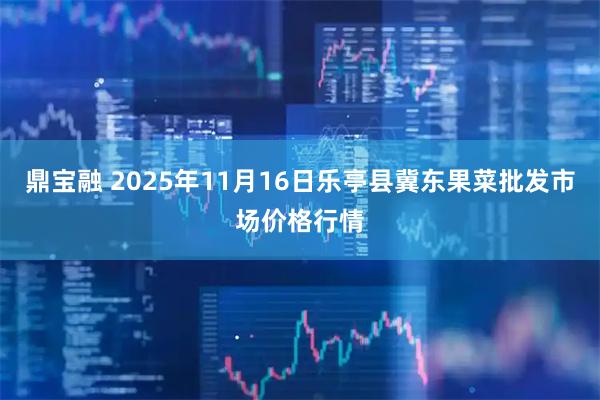 鼎宝融 2025年11月16日乐亭县冀东果菜批发市场价格行情